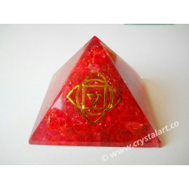 The Root Chakra Symbol Orgone Pyramid