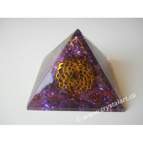 The Crown Chakra Symbol Orgone Pyramid