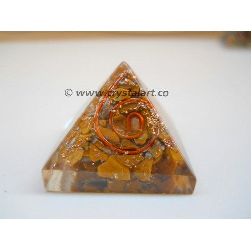 Yellow Aventurine Reiki Symbol Orgone Pyramid