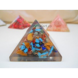 7 Chakra Orgone Big size Pyramid