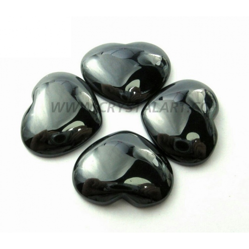 Hematite Heart Shape Palm Stones
