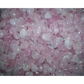 Rose Quatz Heart Shape Palm Stone