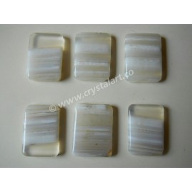 White Banded Onyx Palm Stones