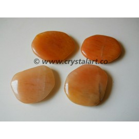 Red Aventurine Gemstone Uneven Shape Palm Stones