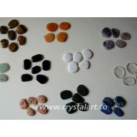 Mix Gemstone Uneven Shape Palm Stones