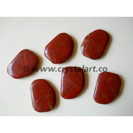 Red Jasper Agate Uneven Shape Palm Stones