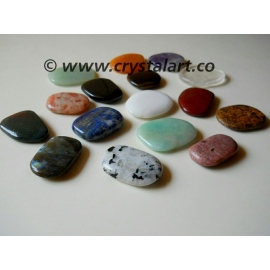 Mix Gemstone Uneven Shape Palm Stones