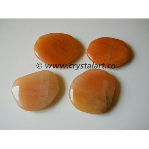 Red Aventurine Gemstone Uneven Shape Palm Stones