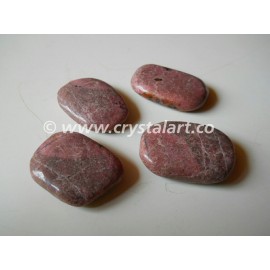 Rhodonite Gemstone Uneven Shape Palm Stones