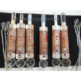 Sunstone Chakra Healing Stick Pendulum