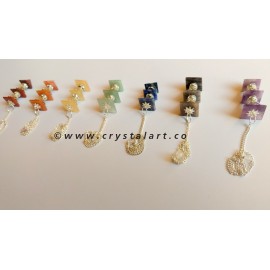 Seven Chakra Three Piece Pyramid Dowsing Pendulum