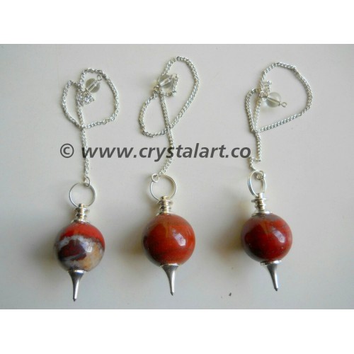 Red Jasper Agate Ball Pendulum