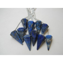 Lapis Lazuli 6 Faceted Pendulum