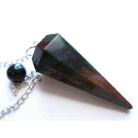 Green Fancy 6 Faceted Pendulum