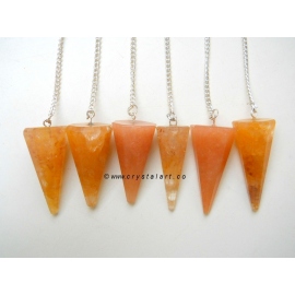 Aventurine 8 Faceted Flat Head Pendulum