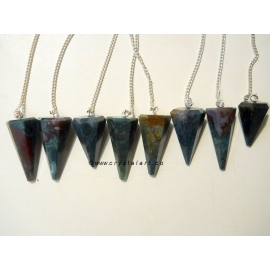 Green Fancy 6 Faceted Pendulum