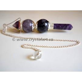 Amethyst Agate 3 Piece Pendulum