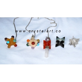 Merkaba Star Dowsing Mix Design Pendulum