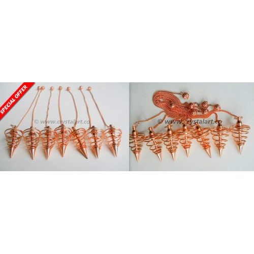 Bronze Plated Big Spiral Pendulum