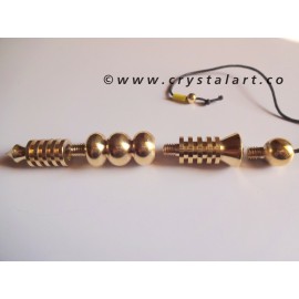 Top Bottom Four Step ISIS Brass Metal Pendulum