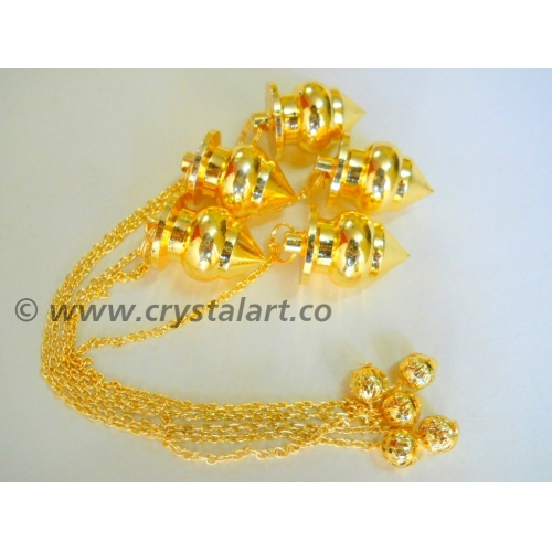 Golden Plated Point Metal Pendulum