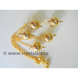 Golden Tear Drop Metal Pendulum