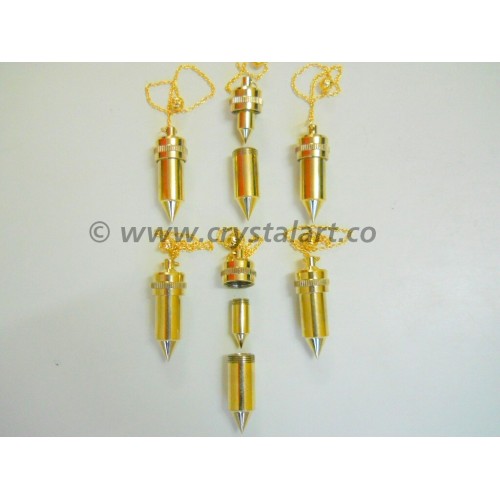 Golden Double Bullet Metal Pendulum