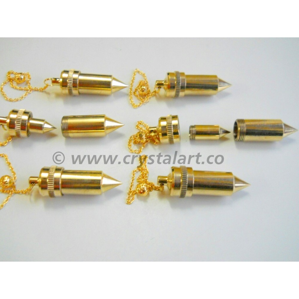 Golden Double Bullet Metal Pendulum