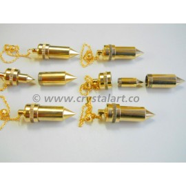 Golden Double Bullet Metal Pendulum