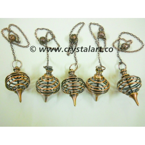 Copper Oxidize Cage Pendulum