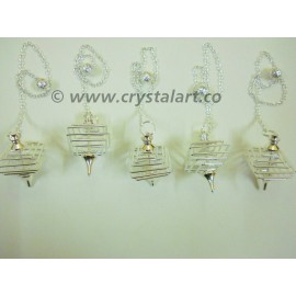 Silver Square Shape Cage Pendulum