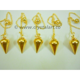 Golden Plated Tear Drop Metal pendulum