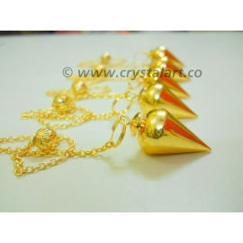 Golden Plated Tear Drop Metal pendulum