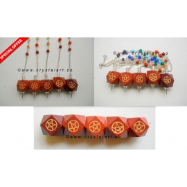Hexagone Star Of David Chakra Chain Pendulum