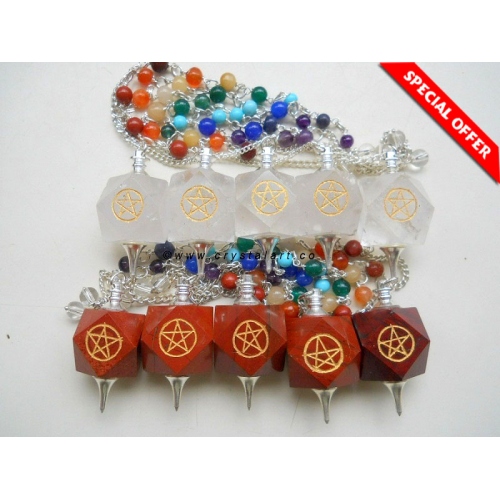 Hexagone Star Of David Chakra Chain Pendulum
