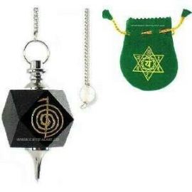 Chakra Hexagonal Engraved Reiki Pendulum