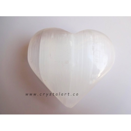 Selenite Big Size Gemstone Heart Stone