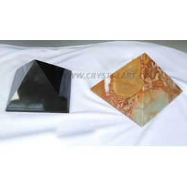 Black & Fancy Agate Big Size Pyramids