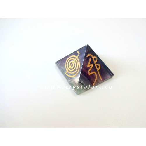 MULTY FLUORITE USAI REIKI PYRAMID