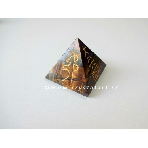 TIGER EYE USAI REIKI PYRAMID