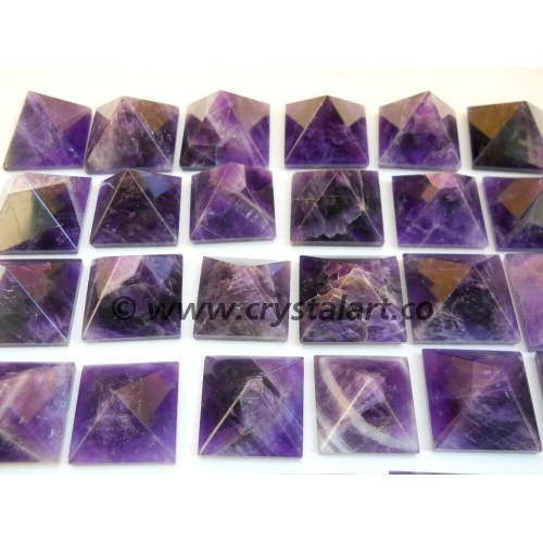 High Graded Amethyst Small Pyramid Stone