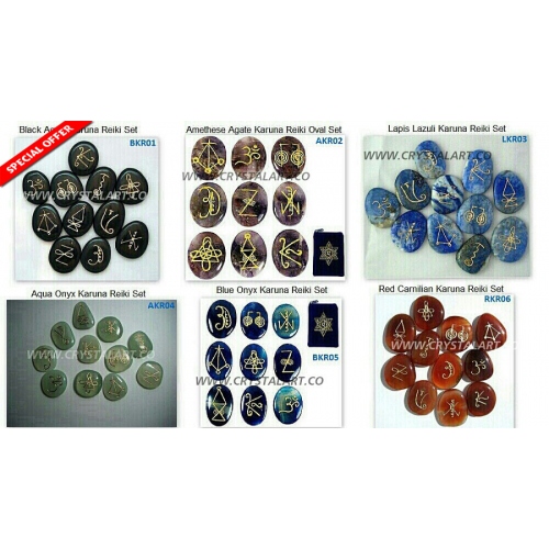 Gemstone Agate Stone Karuna Reiki Mix Uneven Shape Cabochon Set