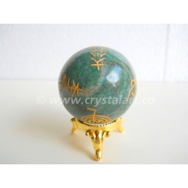 GREEN MYCA AGATE REIKI SPHERES