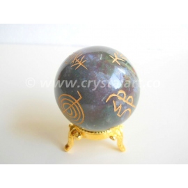 GREEN FANCY AGATE USAI REIKI SPHERES