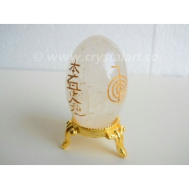 CRYSTAL QUARTZ SHIVA LINGAM REIKI SET