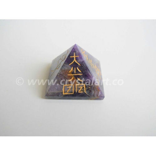 AFRICAN SMALL AMETHYST REIKI PYRAMID