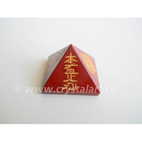 RED JASPER AGATE USAI REIKI PYRAMID