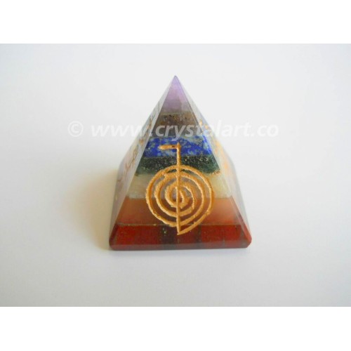 Seven Chakra Bonded Reiki Symbol Pyramid