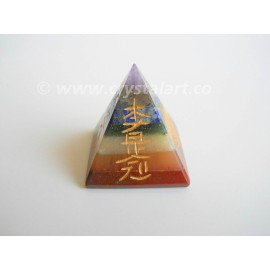 Seven Chakra Bonded Reiki Symbol Pyramid