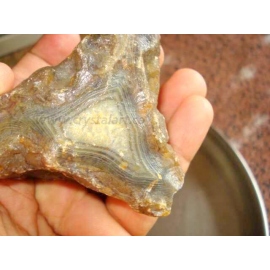 Yellow Banded Agate Rocks Rough Stone
